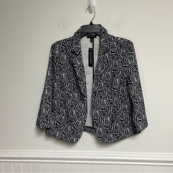 Jessica Riley Jackets & Blazers - Jessica Riley Short Blazer lightweight Black/White Classic Size S